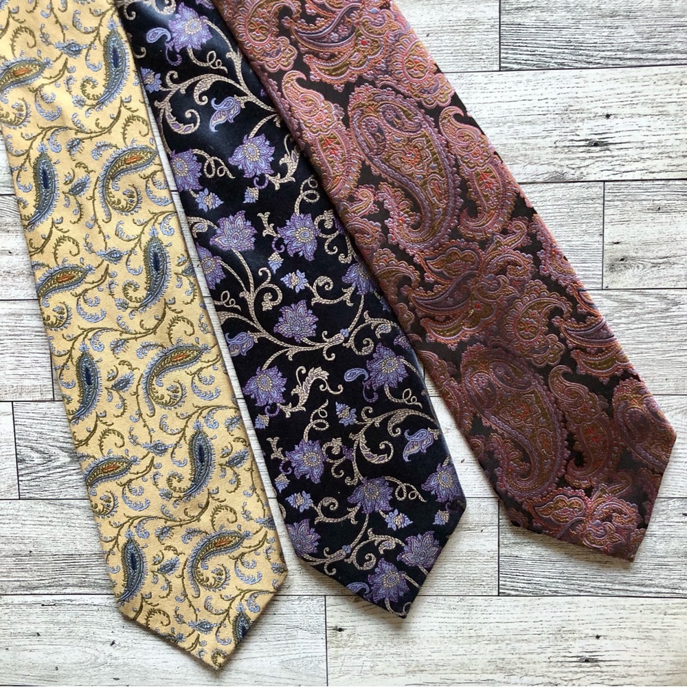 Choice of 3 Neckties: Robert Talbott “Best of Class” Nordstrom - Paisley Floral